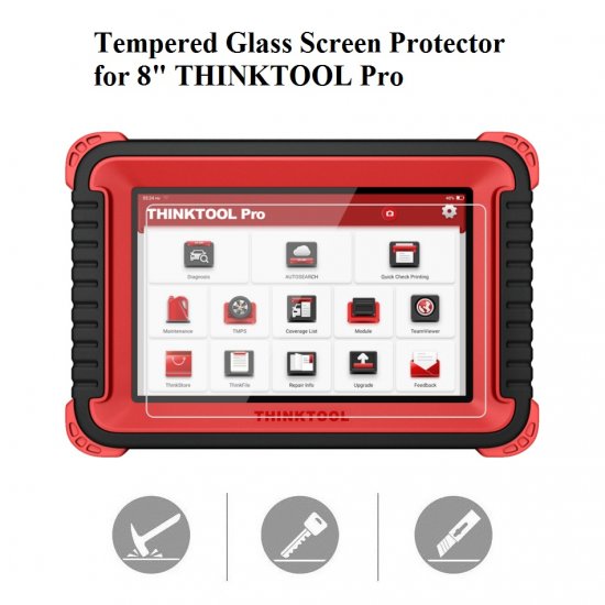 Tempered Glass Screen Protector for THINKCAR THINKTOOL PRO - Click Image to Close